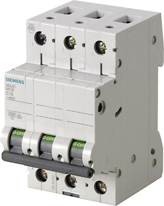 Image du produit Siemens SIEM 5SL6363-7 Disjoncteur 400V 6kA 3 pôles C, 63A