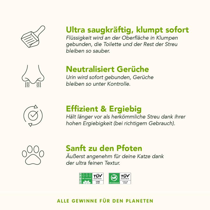 Nährwerte und Zutaten Almo Nature Katzenstreu (Klumpend, 2.27 kg)