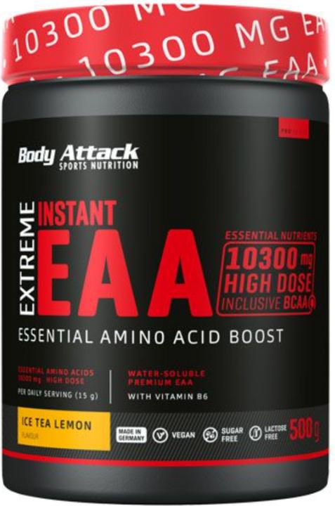 Produktbild Body Attack Extreme Instant EAA (500g Dose) (Lemon Ice Tea, 1 Stk., 500 g)