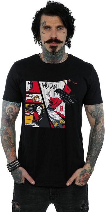 Actual product image Disney Mens Mulan Movie Comic Style T-Shirt (XL)