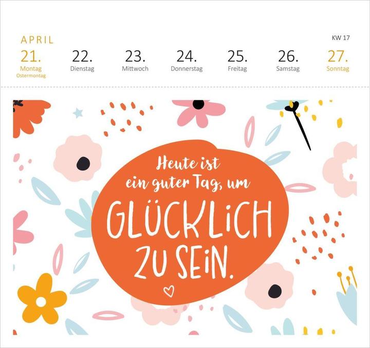 Actual product image Postk.Calendar Lucky Mantras (17 x 17 cm, Hardcover, German)