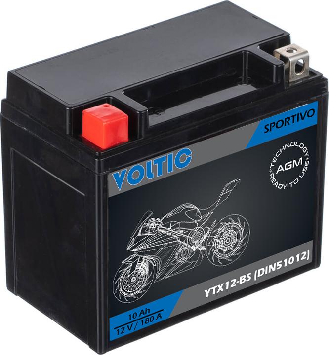 Produktbild Voltic Sportivo AGM YTX12-BS Motorradbatterie (12 V, 10 Ah, 180 A)