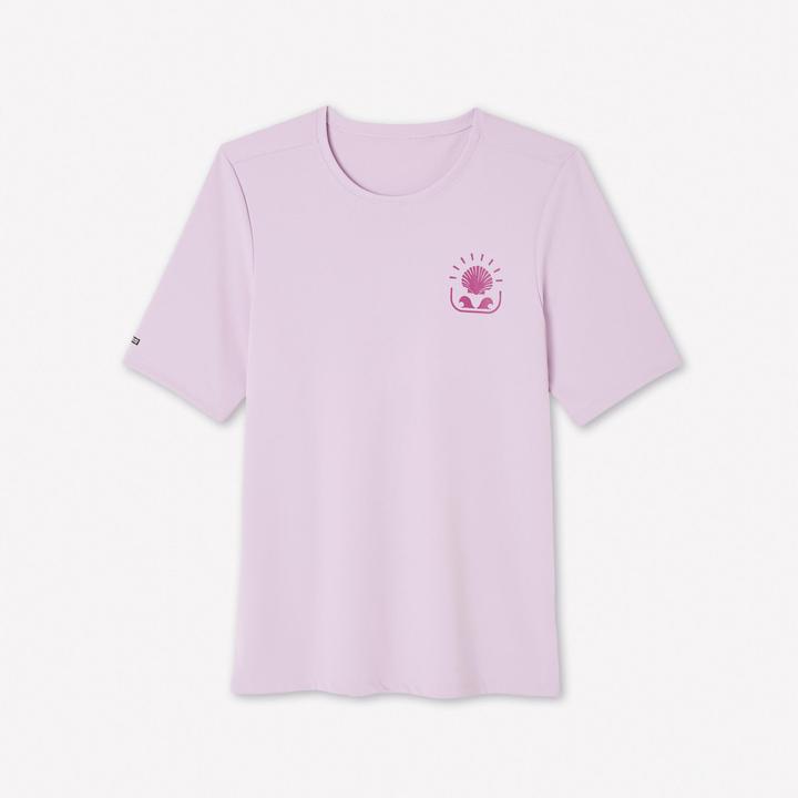 Olaian UV-Shirt Damen kurzarm Malou lila