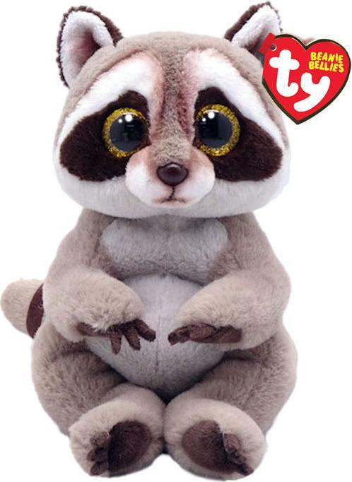 Actual product image Ty Beanie Babies Bellies Petey Raccoon 15cm (15 cm)