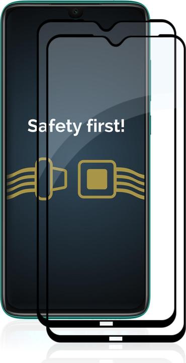 Actual product image Savvies Full-screen armoured glass screen protector (2 Piece, Xiaomi Redmi Note 8 2021)