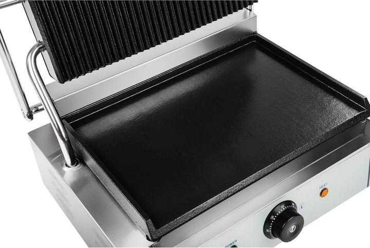 Produktbild Royal Catering Kontaktgrill Elektro Gastro Edelstahl 230V 2200W Panini Toaster Grill (EU-Stecker)