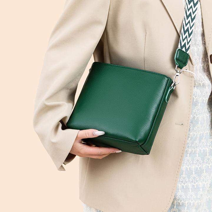Actual product image Only-Bags.Store Kunstleder Crossbody Umhängetasche, Solid Farbe Messenger Satchel Geldbörse, Casual Fashion