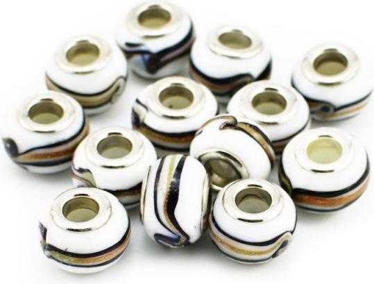 Image du produit Hermex Verre Bead argenté 925 - Blanc argenté (Argent 925)