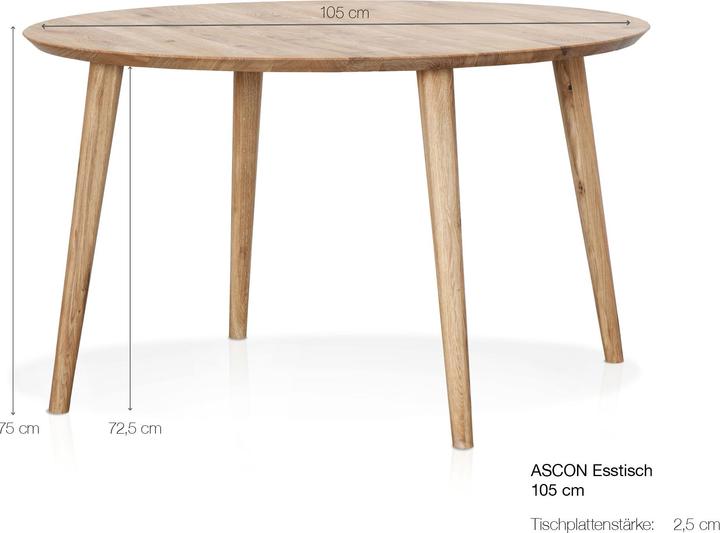 Image du produit Möbel-Eins Ascon (105 x 105 x 75 cm)