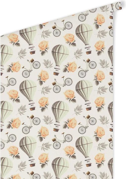 Actual product image Trenddeko Vintage hot air balloon - white (1008 x 48 cm)