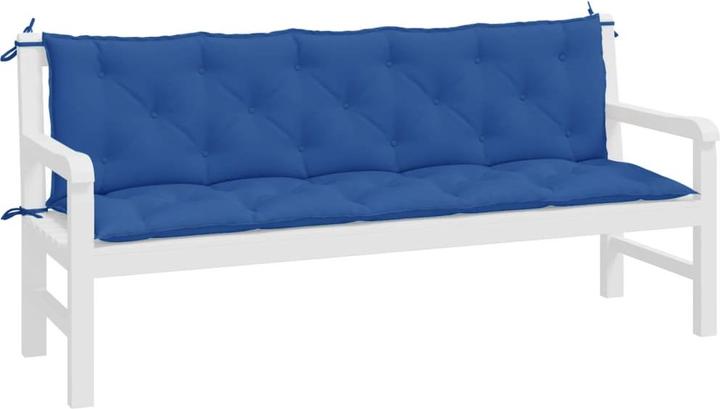 Actual product image VidaXL Garden bench cushions 2 pcs. O x ford fabric (180 x 50 x 7 cm)
