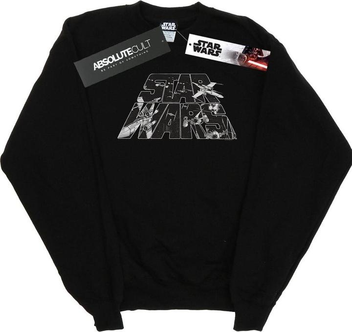 Actual product image Star Wars Mens Logo Space Sketch Sweatshirt (M)