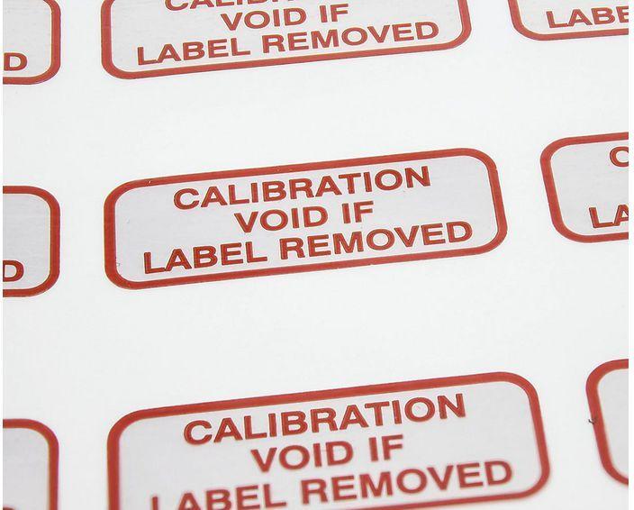 Produktbild Rs Pro Etikett CALIBRATION VOID