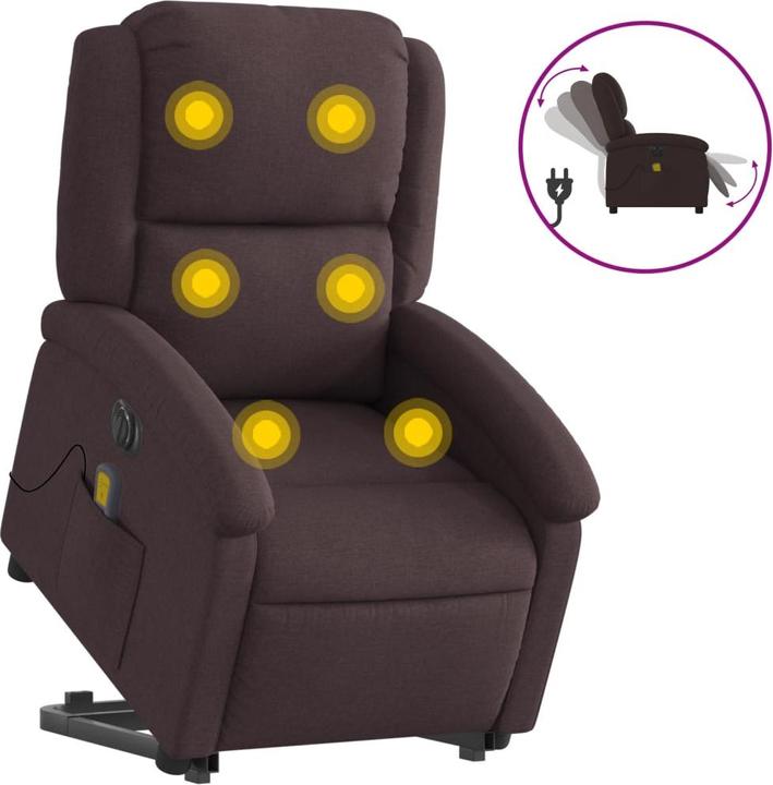 Immagine prodotto VidaXL Poltrona massaggiante elettrica con tessuto di supporto
