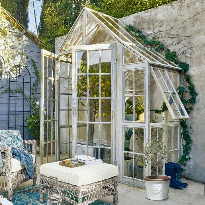 Produktbild Loberon Gartenhaus Cortinada antikgrau
