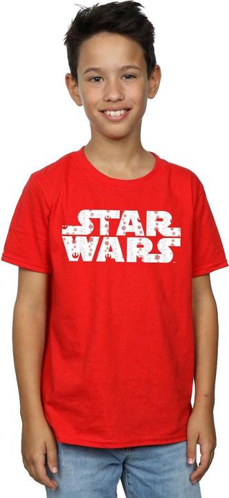 Immagine prodotto Star Wars Christmas Logo Maglietta Ragazzi (152, 158)