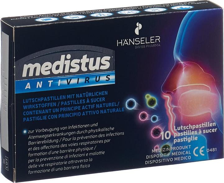 Produktbild Hänseler Medistus Antivirus 10 Lutschpastillen (10 Stück)
