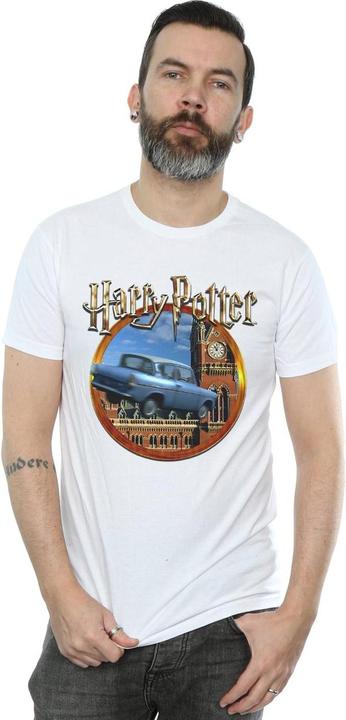 Actual product image Mens Flying Car T-Shirt (4XL)