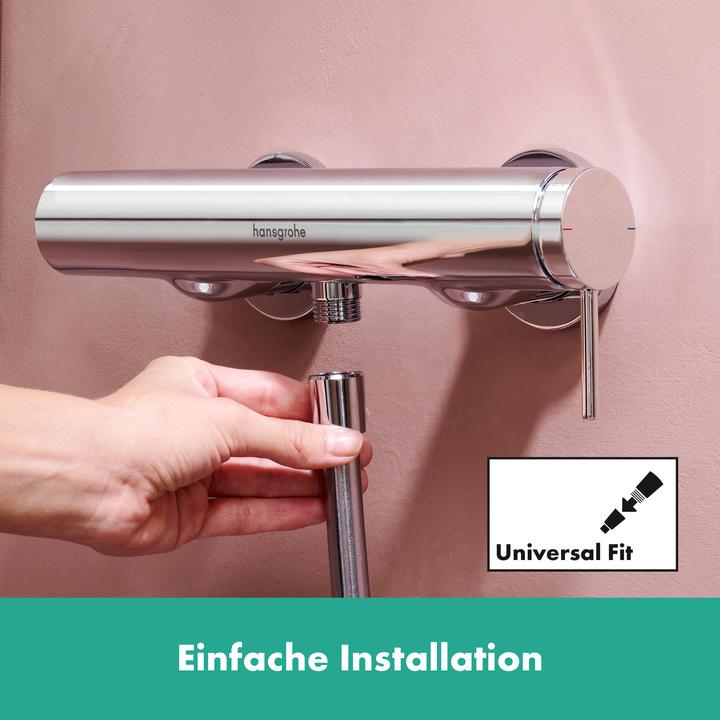 Actual product image hansgrohe Tecturis S single lever shower mixer exposed, 73622