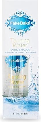 Fake Bake Tanning Water self-tanner sous forme de mousse à l'eau 198ml + gant (Spray autobronzant, 198 ml)