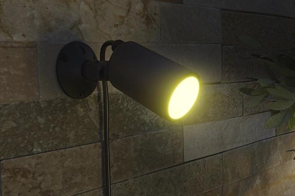 Image du produit Hama Lampe de jardin WLAN avec piquet de terre, étanche, colorée, intensité lumineuse variable (450 lm, IP65)