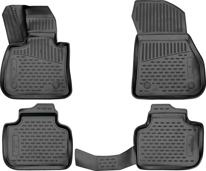 Walser Fumatten passgenaue Auto Gummimatten XTR für BMW X1 (F48) 11/2014-Heute (2 Vordermatten + 2 Rückmatten)