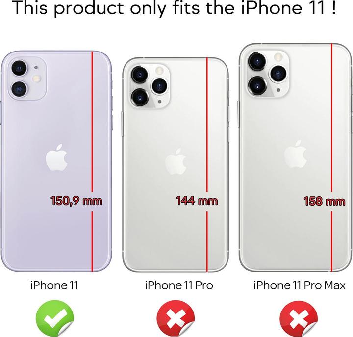 Produktbild Nalia Spiegel Hartglas Hülle (Apple iPhone 11)