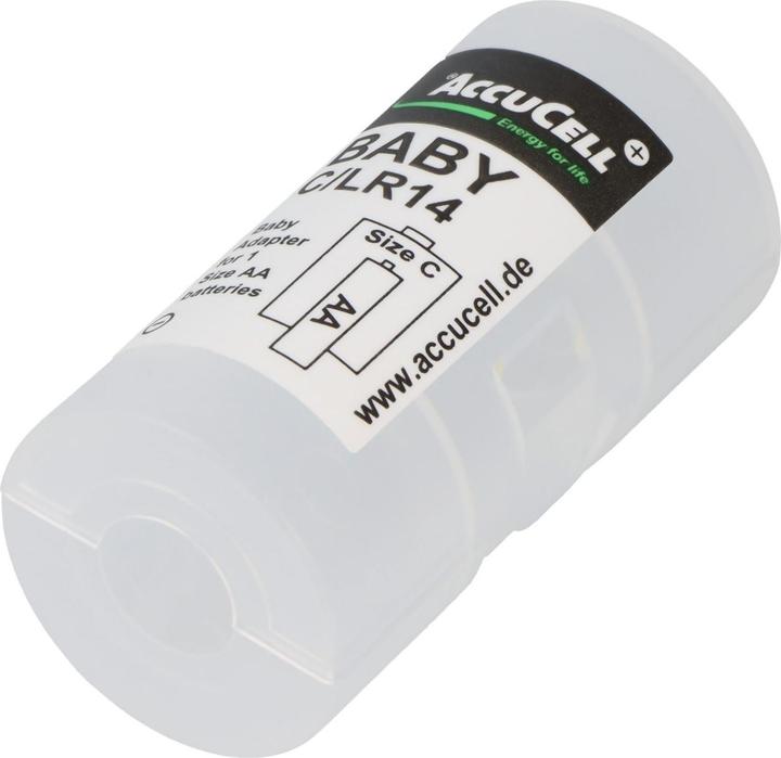 Produktbild Panasonic 2x Adapter C, Baby, LR14 und eneloop Akku NiMH, Mignon, AA, HR06 (2 Stk., R14, C, 2000 mAh)