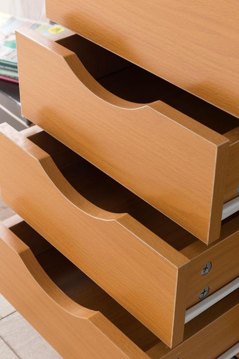 Immagine prodotto FineBuy Roll container in legno impiallacciato faggio