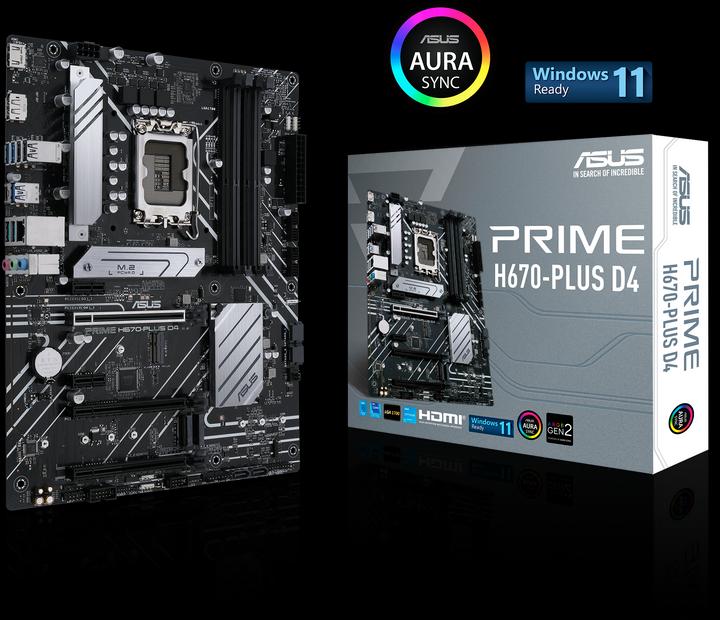 Immagine prodotto ASUS PRIME H670-PLUS D4 (LGA 1700, Intel H670, ATX)