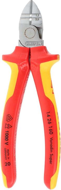 Image du produit Knipex Pince à dénuder coupante de côté (160 mm)