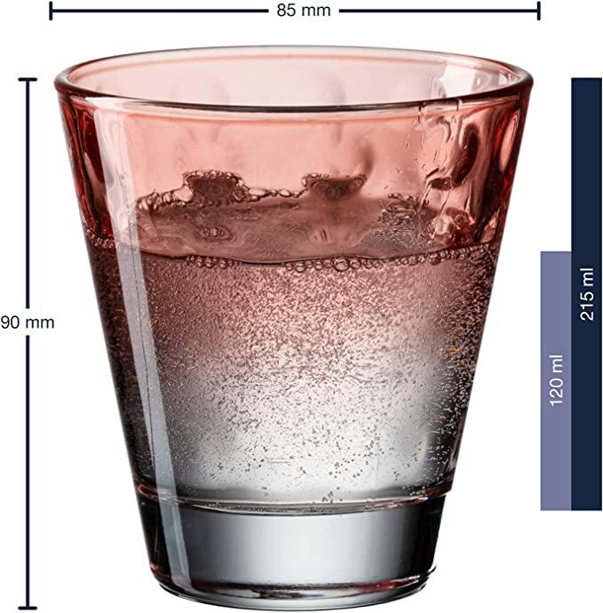 Image du produit Leonardo Verre à boire Optic Pastel 215 ml, 6 pièces, multicolore (0.22 l, 6 x)