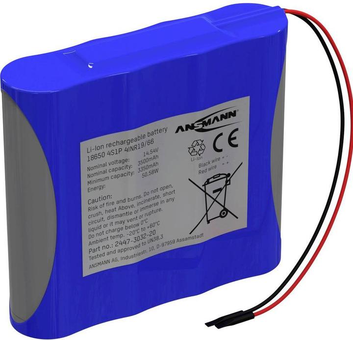 Immagine prodotto Ansmann Pacco batterie Li-Ion 4S1P - Inline