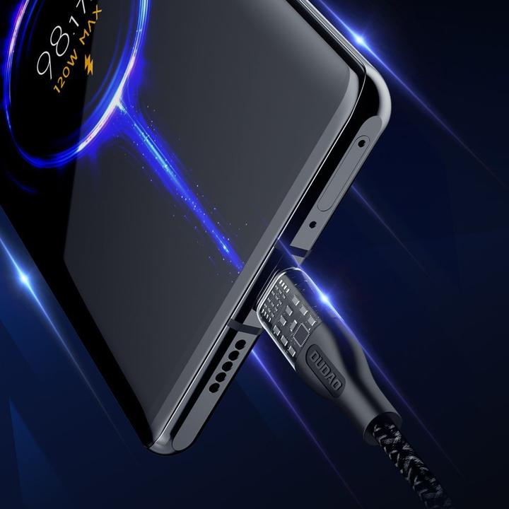 Image du produit Dudao Câble de charge rapide 120W 1m USB-C - USB-C L22C - gris (1 m, USB 2.0)