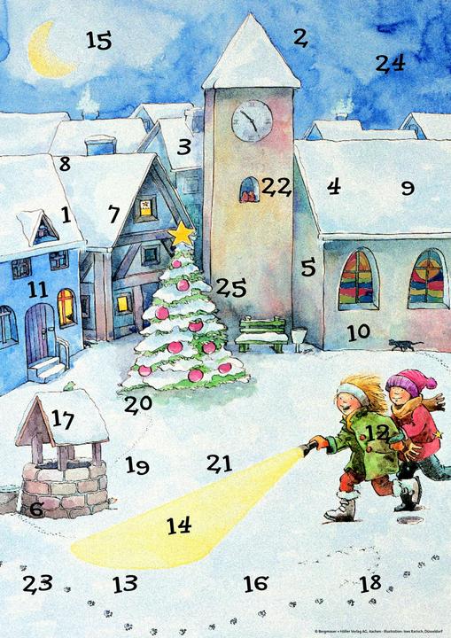 Produktbild Lena und die Weihnachtsdetektive. Fensterbild-Adventskalender