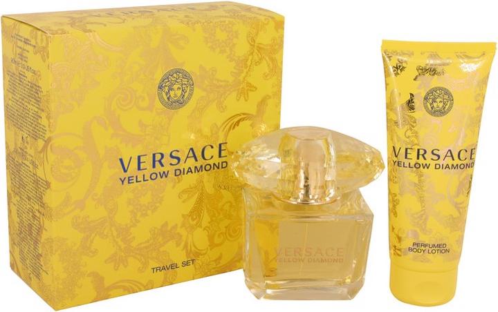 Versace Yellow Diamond by Gift Set -- 3 oz Eau de Toilette Spray + 3.4 oz Body lotion (Set profumo)