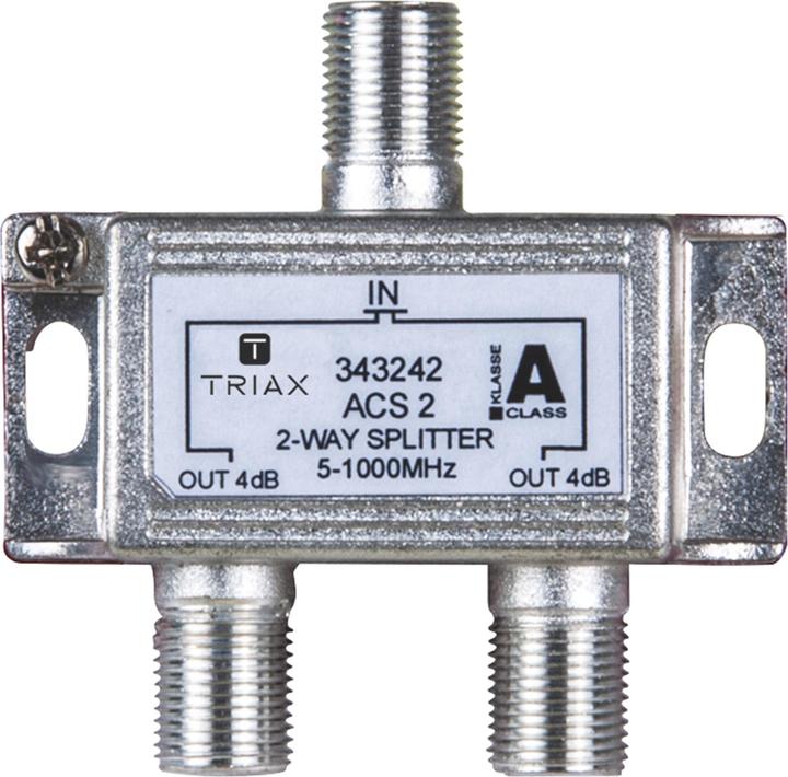 Triax F-Verteiler 2fach 5-1000MHz 3.6dB rückkanaltaugl. ACS 2 (Verteiler)
