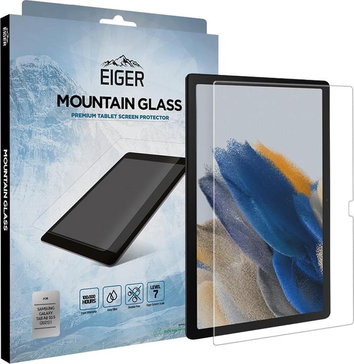 Actual product image Eiger Mountain Glass Clear Tablet (1 Piece, Galaxy Tab A8 (2021))
