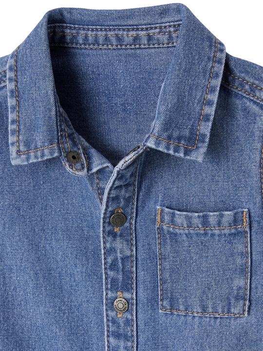 Produktbild Vertbaudet Baby Jeanshemd mit Druckknöpfen (62)