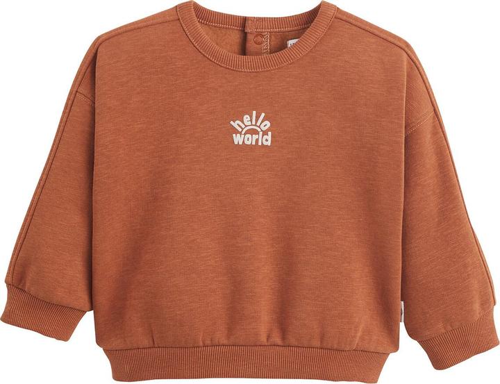Actual product image La Redoute Collections Sweatshirt mit Rundhalsausschnitt und Druckknopfleiste (86)