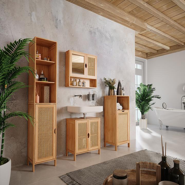 Produktbild Vichy Badmöbel-Set Liora, Bambus, 4 Teile