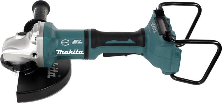 Actual product image Makita DGA 900 MKX2 Battery Angle Grinder 36V ( 2x18V ) 230mm Brushless + 2x Battery 4,0Ah + Ezynut + (230 mm)