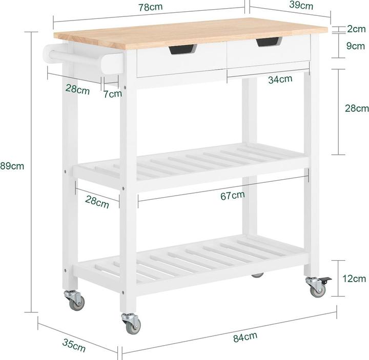 Produktbild SoBuy Küchenwagen