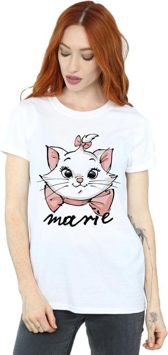 Immagine prodotto Disney The Aristocats Marie Sketch Face Maglietta Ampia Donna (L)
