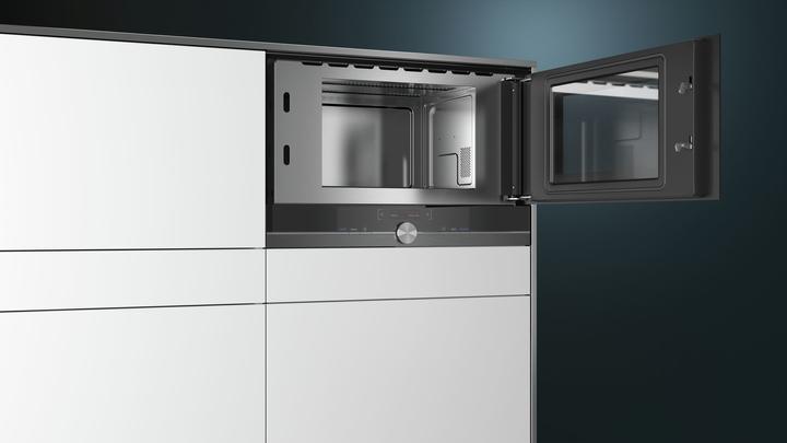 Produktbild Siemens BF834RGB1 iQ700 Einbau-Mikrowelle Schwarz Edelstahl