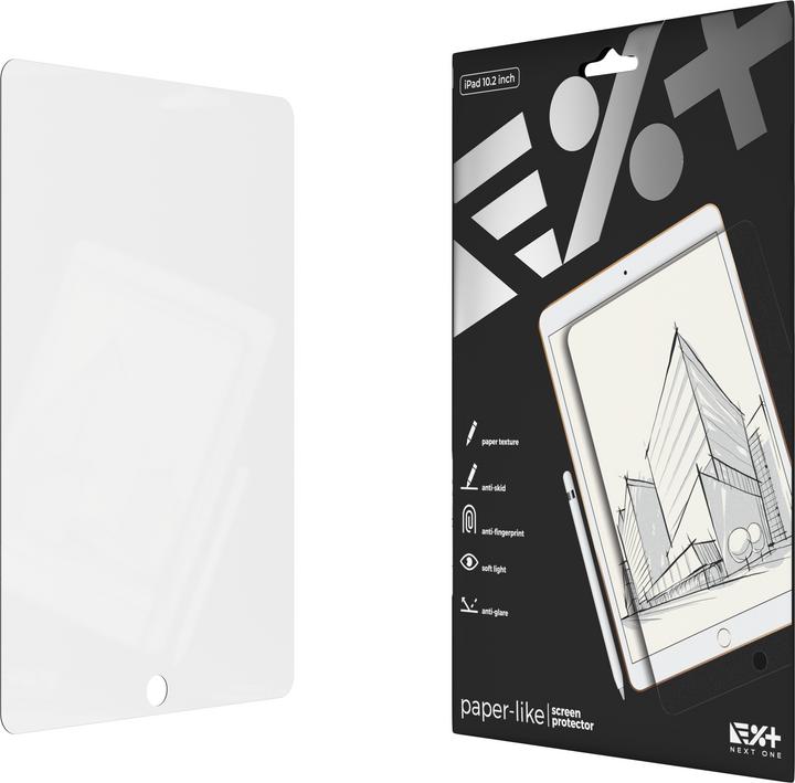 Actual product image Next One Paper Like Screen Protector iPad 7th Gen 10.2" clear (1 Piece, iPad 2019 (7th gene))