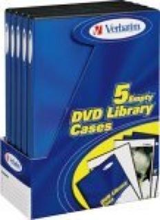 Produktbild Verbatim DVD Leerhüllen, Schwarz, 5er Pack für 1 Disk (5 x)