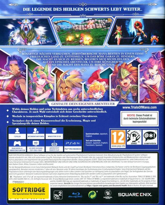 Image du produit Square Enix Les épreuves de Mana (PS4, DE)