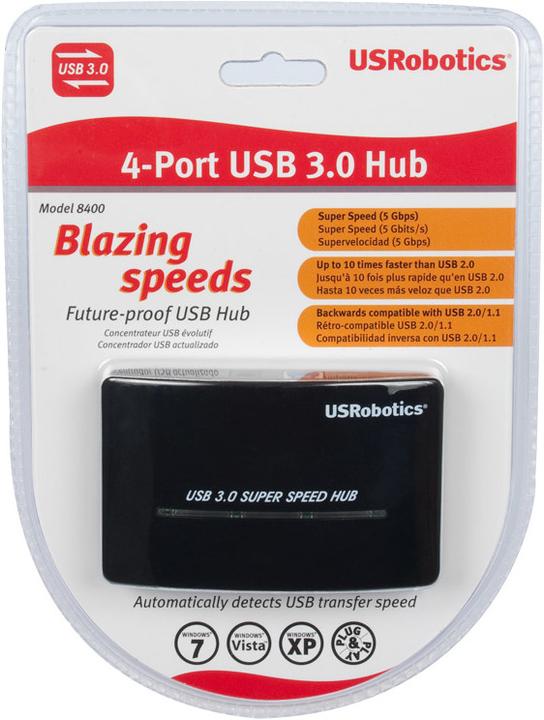 Actual product image US Robotics USR808400 (USB-B, 4 Ports)