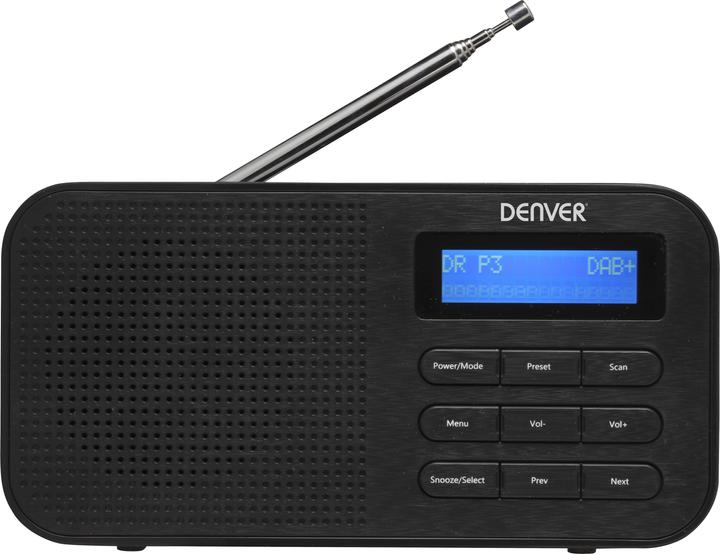 Denver DAB-42 Radioempfänger, tragbar, digital, Schwarz (DAB+)